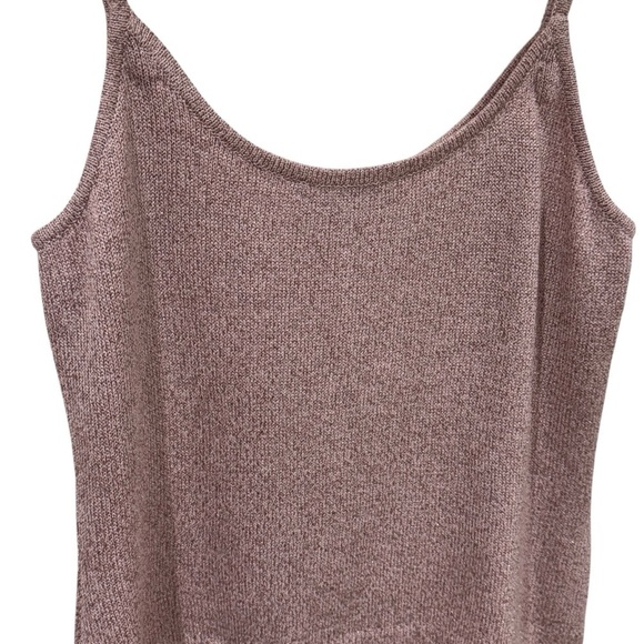 Vintage‎ Y2K St. John Collection Pink Sparkle Babydoll Tank Party Size M - Picture 6 of 10